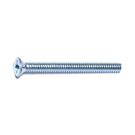 Midwest Fastener #4-40 x 1-1/4 in Phillips Flat Machine Screw, Zinc Plated Steel, 40 PK 77248